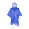 10x Voordelige wegwerp regenponcho voor volwassenen - Blauw