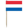 Depa Cocktailprikkers - vlag Nederland - 50x stuks - 7 cm - Cocktailprikkers