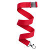 30x Rode lanyard/keycord met sleutelhanger 50 cm - Keycords