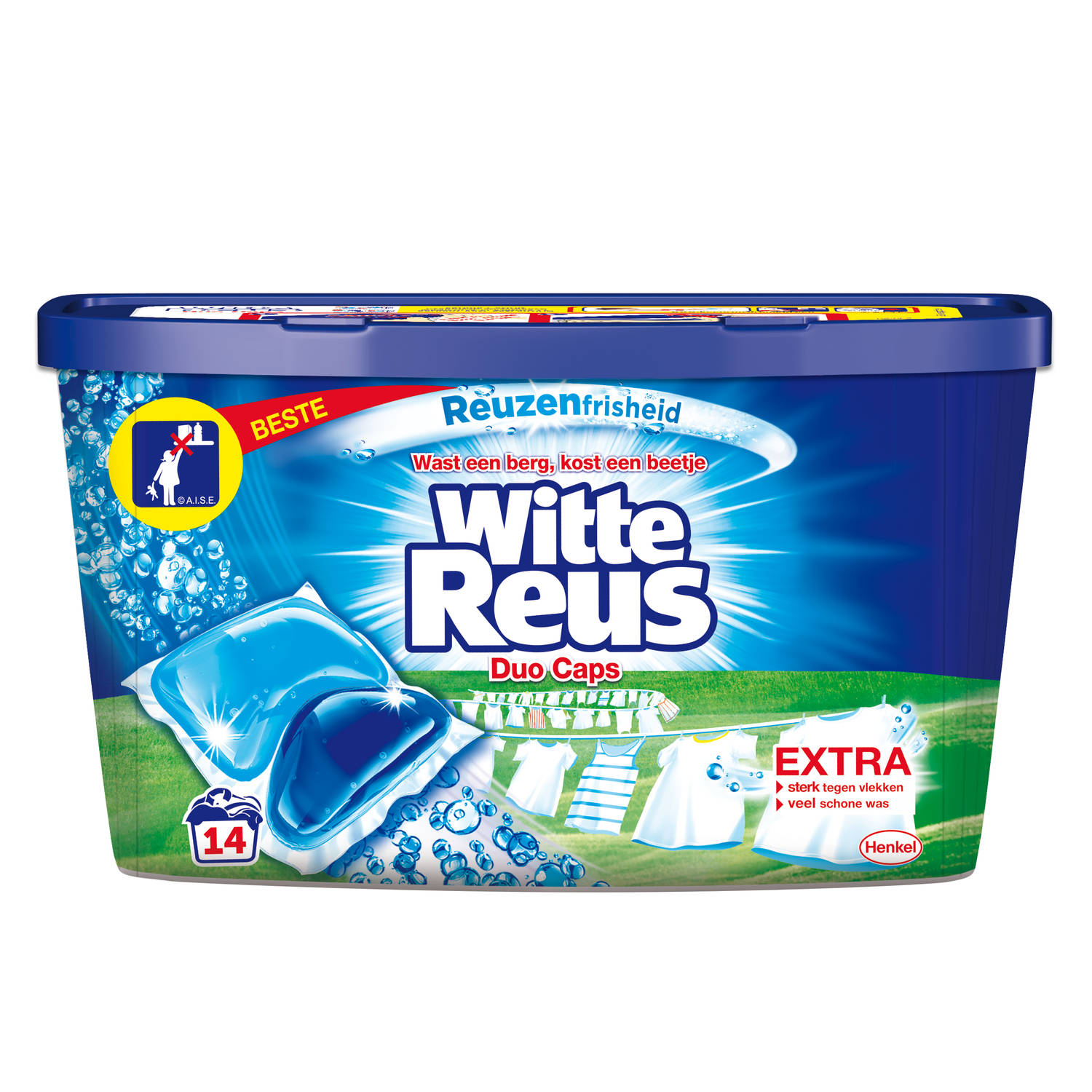 Witte Reus Duo Caps - Wasmiddel Capsules - 14 wasbeurten