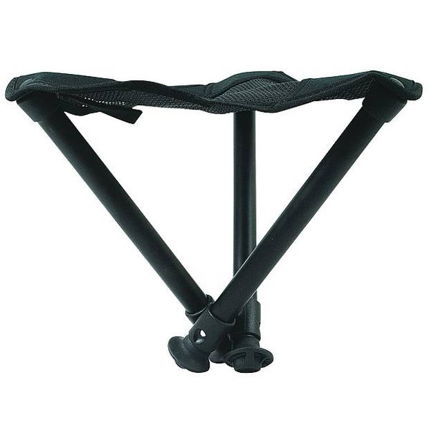 Walkstool - 3-Poots krukje - Comfort 55 cm - Verstelbaar - Zwart