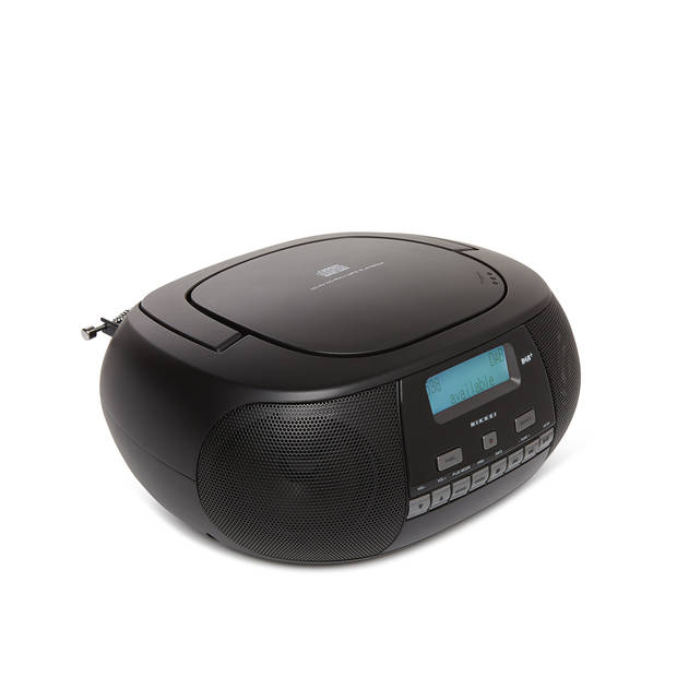NIKKEI – NPRD58BK – Portable DAB+ radio/CD-speler met USB-poort – Zwart