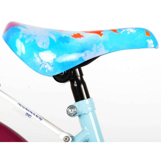 Disney Meisjesfiets Frozen 18 Inch 28 cm Meisjes Terugtraprem Blauw