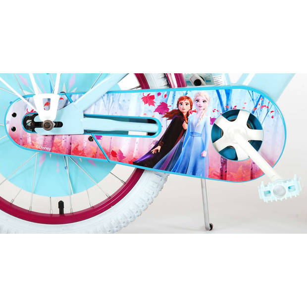 Disney Meisjesfiets Frozen 18 Inch 28 cm Meisjes Terugtraprem Blauw