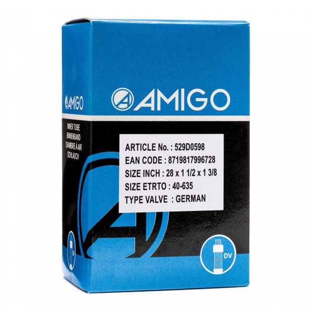 AMIGO Binnenband 28 x 1 1/2 x 1 3/8 (40-635) DV 42 mm
