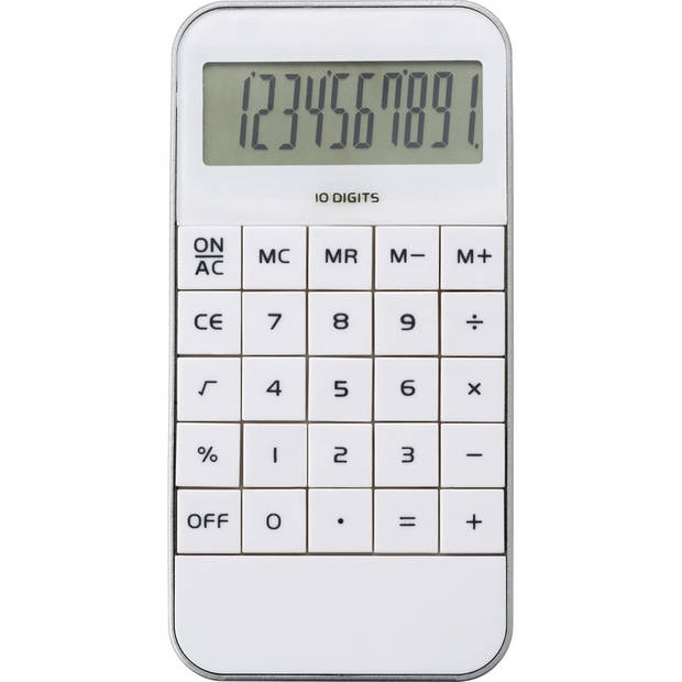 Bureau rekenmachine wit 12 cm - Rekenmachines
