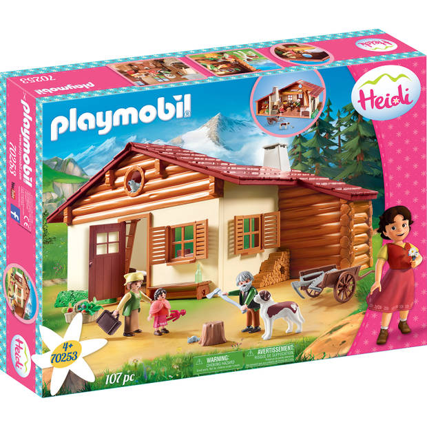 Playmobil Heidi Heidi met grootvader bij de alpenhut 70253