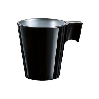 Espresso bekers/mokjes zwart 80 ml - Bekers