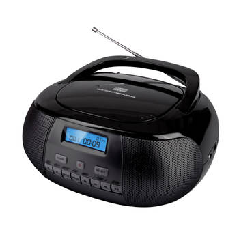 NIKKEI – NPRD58BK – Portable DAB+ radio/CD-speler met USB-poort – Zwart
