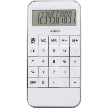 Basic rekenmachine/calculator wit 12 cm - Rekenmachines