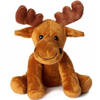Pluche bruine eland knuffel 20 cm speelgoed - Knuffel bosdieren