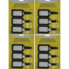 4x Bagage labels set van 3 stuks - Bagagelabels