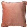 Dutch Decor - FINN - Kussenhoes 60x60 cm - velvet - effen kleur - Muted Clay - roze