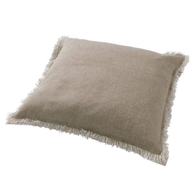 Dutch Decor - BURTO - Kussenhoes 60x60 cm - gewassen katoen - Pumice Stone - beige