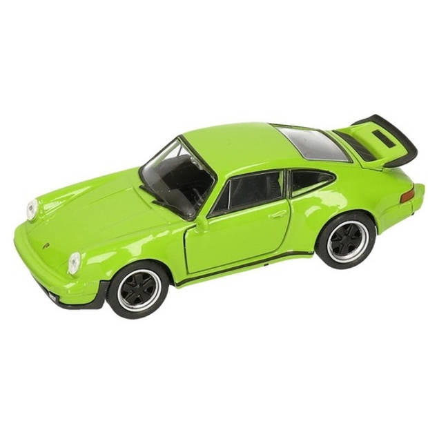 Welly Speelgoedauto Porsche - groen - 911 Turbo - 1:36 - modelauto - Speelgoed auto's