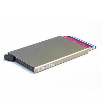 Figuretta Aluminium Hardcase RFID Cardprotector Groengrijs