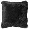 Dutch Decor - FLUFFY - Kussenhoes 60x60 cm - superzacht - XL kussensloop - Raven - zwart