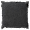 Dutch Decor - BURTO - Kussenhoes 45x45 cm - gewassen katoen - Charcoal Gray - antraciet