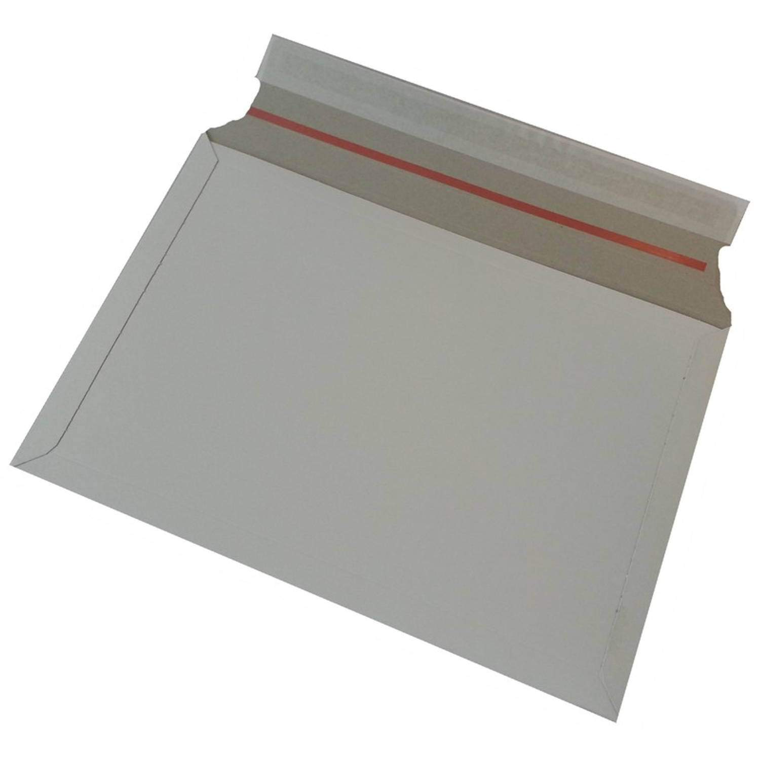 20x Witte kartonnen verzendenveloppen 38 x 26 cm Enveloppen verzendmateriaal-verpakkingen