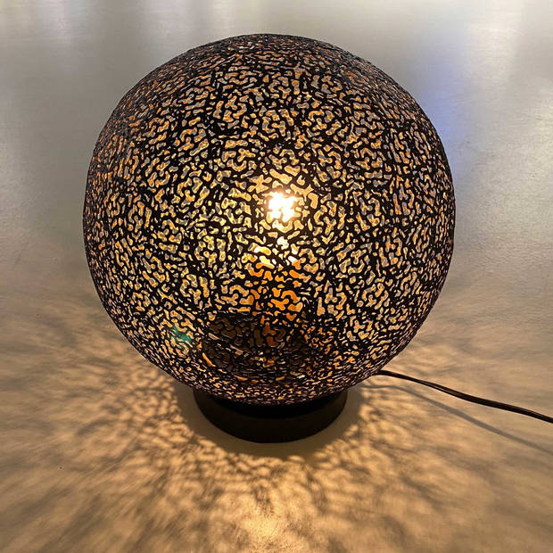 Freelight Tafellamp Oronero Ø 30 cm zwart-goud