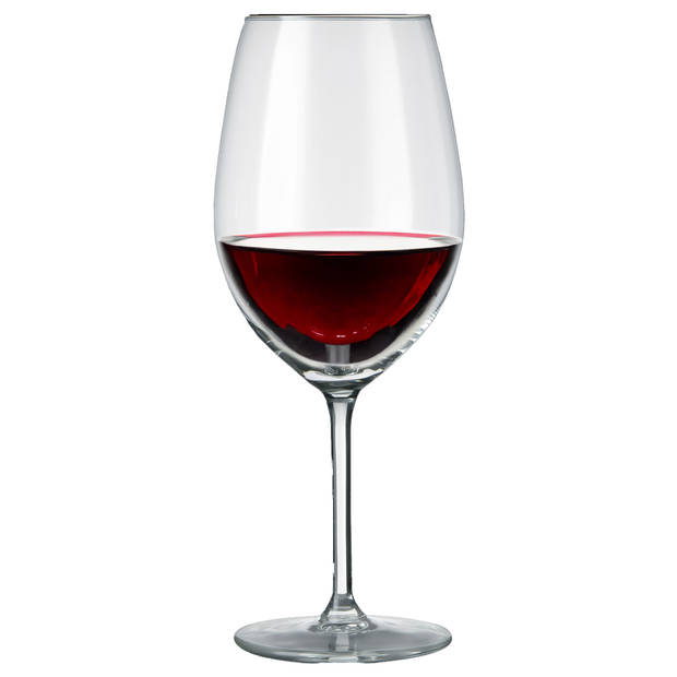 6x Luxe rode wijn glazen 360 ml - Wijnglazen
