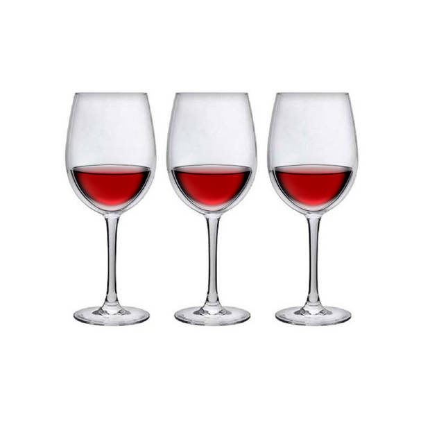 6x Luxe rode wijn glazen 480 ml - Wijnglazen