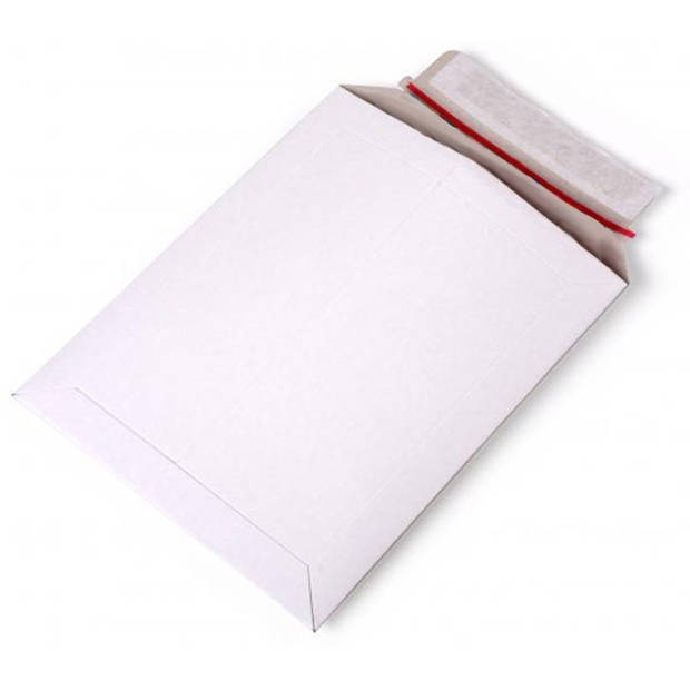 20x Kartonnen enveloppen wit A4 29 x 21 cm - Enveloppen