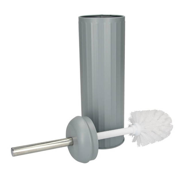 Wc-borstel met houder grijsblauw 40 cm - Toiletborstels