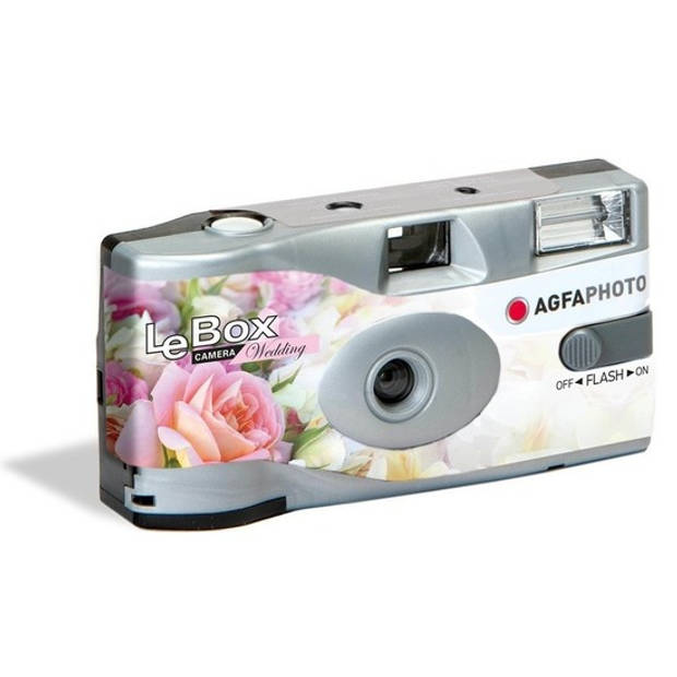 3x Bruiloft/huwelijk wegwerp camera met flitser en 27 kleuren fotos - Vrijgezellenfeest weggooi fototoestel