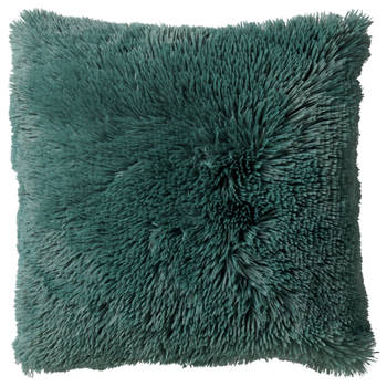 Dutch Decor - FLUFFY - Kussenhoes 45x45 cm - superzacht - effen kleur - Sagebrush Green - groen