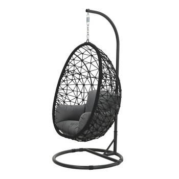 Blokker Garden Impressions Hangstoel Panama hangstoel ei - rope zwart aanbieding