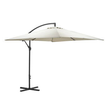 Blokker Garden Impressions Corfu parasol 250x250 - donker grijs - zand aanbieding