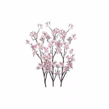 3 takken Appelbloesem roze 104 cm - Kunstbloemen