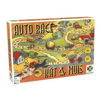 Selecta gezelschapsspel Spellen van toen: Auto Race/Kat & Muis