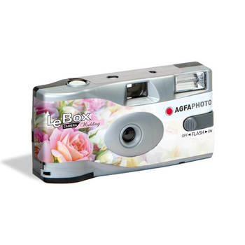 Wegwerp camera/fototoestel met flits voor 27 kleurenfotos voor bruiloft/huwelijk - Wegwerpcameras
