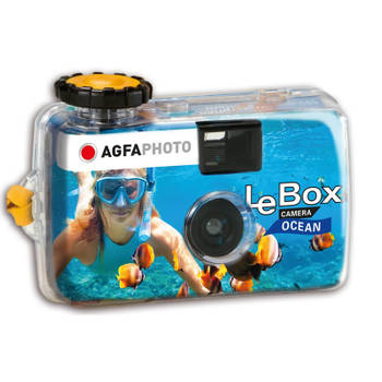 2x Wegwerp onderwatercameras/fototoestelen met flits voor 27 kleuren fotos - Wegwerpcameras