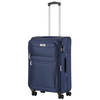 Travelz Softspinner TSA Middenmaat Reiskoffer 67cm - Met expander 74+11 Ltr - Blauw