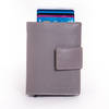 Figuretta Cardprotector Leren Portemonnee met RFID Bescherming Grijs