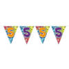 3x Mini vlaggetjeslijn slingers verjaardag versiering 5 jaar - Vlaggenlijnen