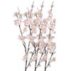 3x Stuks roze appelbloesem kunstbloem/tak met 57 bloemetjes 84 cm - Kunstbloemen