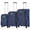 TravelZ Softspinner TSA Kofferset - 3-delige zachte Trolleyset - Blauw