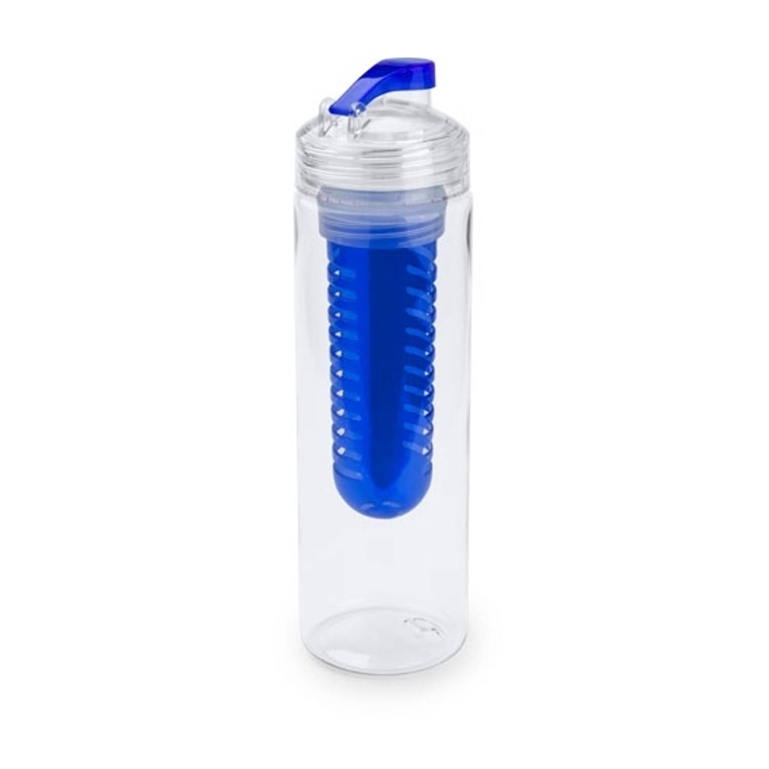 Transparante Drinkfles-waterfles Met Blauw Fruit Infuser-filter 700 Ml Sportfles Bpa-vrij