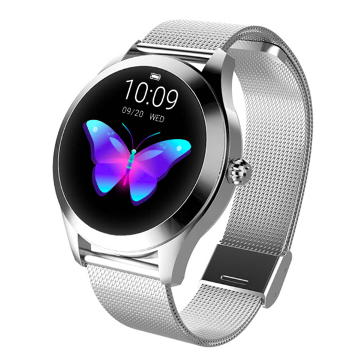 bekken Lui klink Luxe Smartwatch Voor Vrouwen - Android en IOS - Met Bluetooth - Zilver |  Blokker