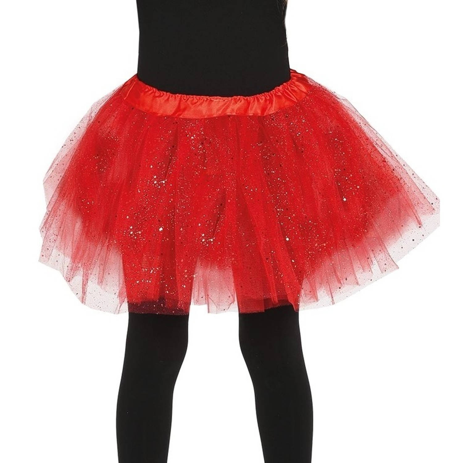 Petticoat-tutu Rokje Rood 31 Cm Voor Meisjes Tule Onderrokjes Rood Voor Kinderen