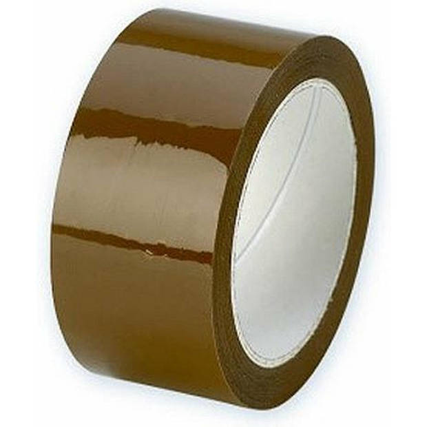 Rollen verpakking plakband/tape bruin 66 meter - Tape (klussen)