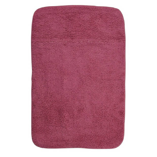 Badkamermat donker roze 90x60 cm - Badmatjes