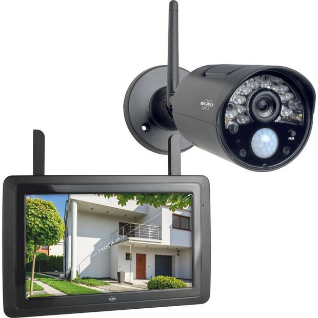 ELRO CZ30RIPS Draadloze HD Beveiligingscamera Set - 7” Monitor en App