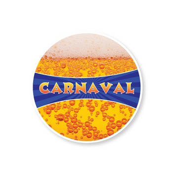 25x Kartonnen onderzetters Carnaval - Bierfiltjes