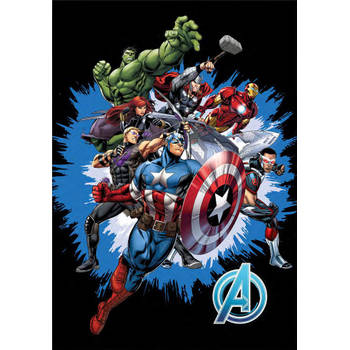 Aymax fleecedeken Avengers 100 x 140 cm multicolor