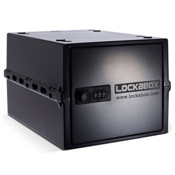 Lockabox One™ Afsluitbare Medicijnkast - Opbergbox met Cijferslot - Zwart
